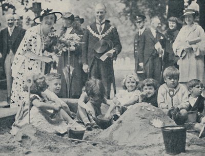 Królowa otwiera plac zabaw dla dzieci, 1936, 1937. autorstwa Unbekannt