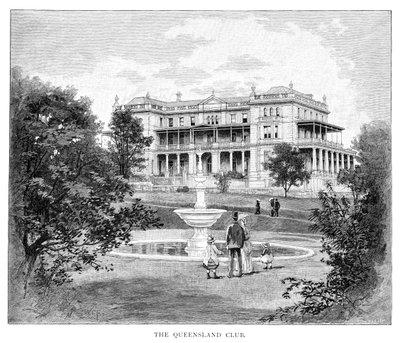Klub Queensland, Australia, 1886 r autorstwa Unbekannt