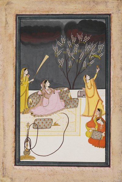 Ragini Dhansari Desi aa Raga Deepaka, c1820 autorstwa Unbekannt