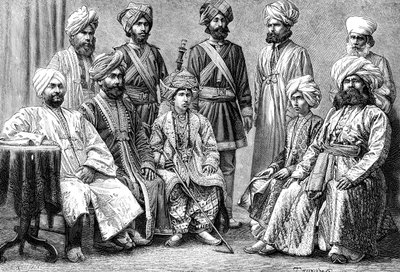Raja Bahawalpur i jego dwór, 1895 r autorstwa Unbekannt