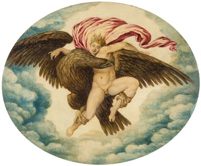 Gwałt Ganimedesa, koniec XVII-pocz. XVIII w. autorstwa Unbekannt