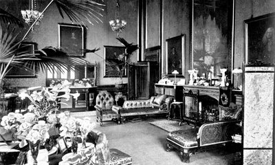 Czerwony Salonik w Domu Mówców, Pałac Westminsterski, Londyn, c1905 autorstwa Unbekannt
