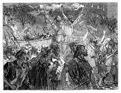 Rewolucja w Paryżu, XIX w., 1900 autorstwa Unbekannt