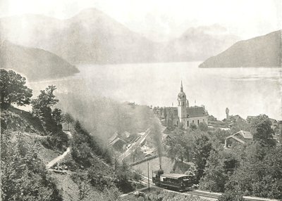 Kolej Rigi, Vitznau, Szwajcaria, 1895. autorstwa Unbekannt