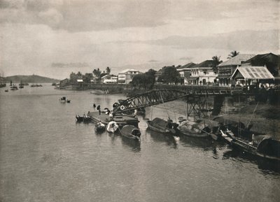 Brzeg rzeki i droga Strand, Moulmein, 1900. autorstwa Unbekannt