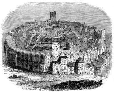 Arena rzymska w Arles w Prowansji we Francji w latach 1666 1882-1884 autorstwa Unbekannt