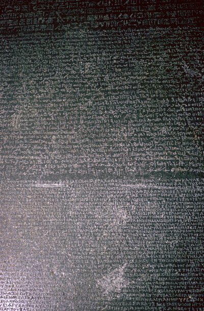 Kamień z Rosetty, Egipcjanin, Okres Ptolemeuszy, 196 pne autorstwa Unbekannt