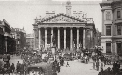 The Royal Exchange, Londyn, koniec XIX lub początek XX wieku autorstwa Unbekannt