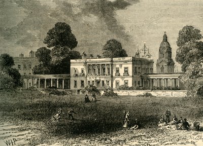 Królewska Szkoła Marynarki Wojennej, Greenwich, ok. 1878 r. autorstwa Unbekannt