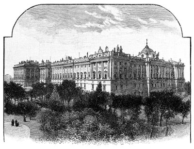 Pałac Królewski, Madryt, Hiszpania, 1900 autorstwa Unbekannt
