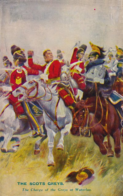 Królewscy Szkoci Grey. Szarża Szarych pod Waterloo, 1815, 1939 autorstwa Unbekannt
