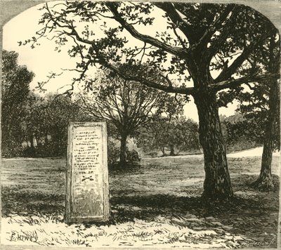 Kamień Rufusa w Nowym Lesie, 1890. autorstwa Unbekannt