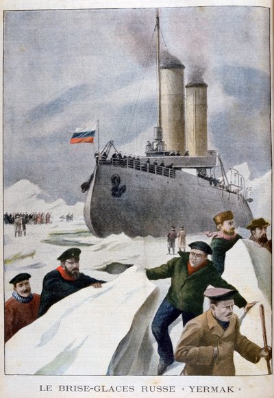Rosyjski lodołamacz Yermak, 1902 autorstwa Unbekannt