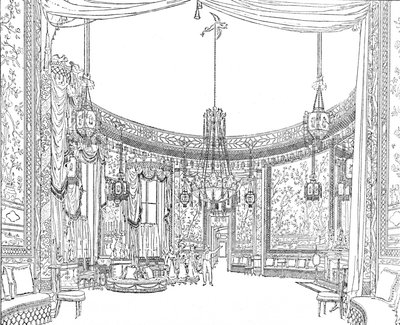 Salon, ok. 1820. Z ilustracji Nashs, 1939 autorstwa Unbekannt