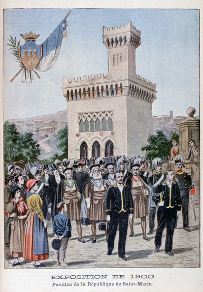 Pawilon San Marino na Wystawie Światowej 1900, Paryż, 1900 autorstwa Unbekannt