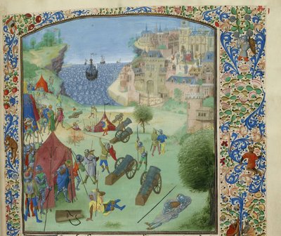 Oblężenie Lizbony, 1384, ok. 1470-1475. autorstwa Unbekannt