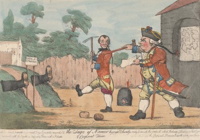 Oblężenie Namur, kapitan Shandy i kapral Trim Tristram Shandy, 1800-20. autorstwa Unbekannt