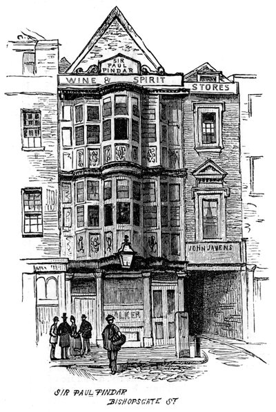 Dom publiczny Sir Paula Pindara, Bishopsgate Street, Londyn, 1887 autorstwa Unbekannt