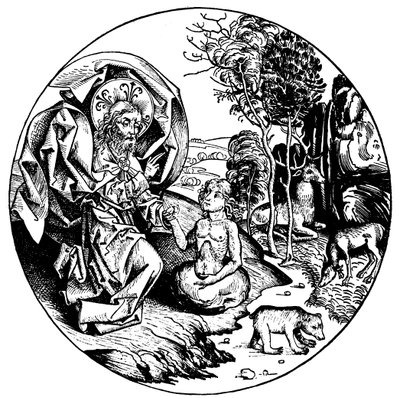 Szósty dzień stworzenia, 1493 autorstwa Unbekannt