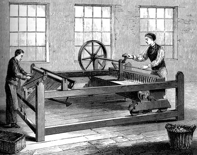 Slubbing-Billy, ok. 1880 r. autorstwa Unbekannt