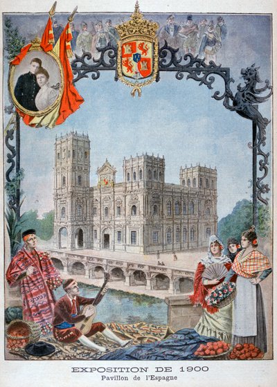 Pawilon hiszpański na Wystawie Powszechnej 1900, Paryż, 1900 autorstwa Unbekannt