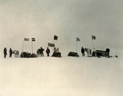 Start z Ice-Edge na południe od Hut Point, c1908, 1909. autorstwa Unbekannt