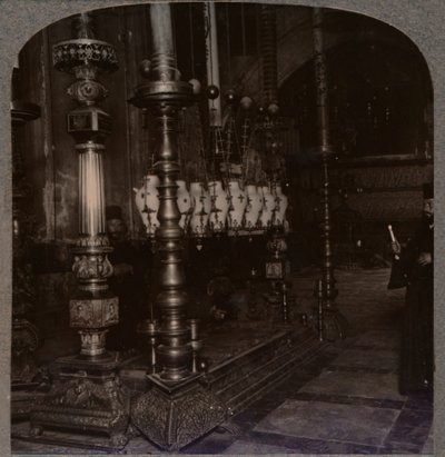 Kamień Zwiastowania w Bazylice Grobu Świętego w Jerozolimie, ok. 1900 autorstwa Unbekannt