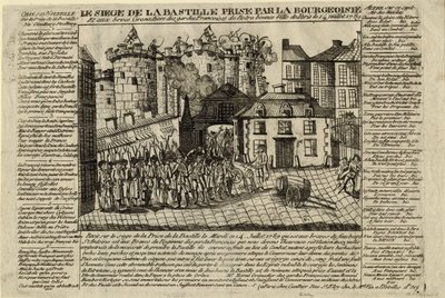 Szturm na Bastylię 14 lipca 1789, 1789 autorstwa Unbekannt