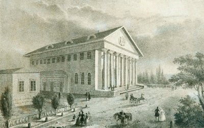 Teatr Letni w Parku Pietrowskim, Moskwa, Rosja, lata czterdzieste XIX wieku autorstwa Unbekannt
