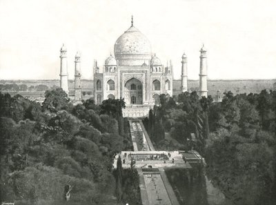 Taj Mahal, Agra, Indie, 1895. autorstwa Unbekannt