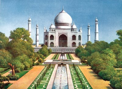 Taj Mahal, Agra, Indie, początek XX wieku autorstwa Unbekannt