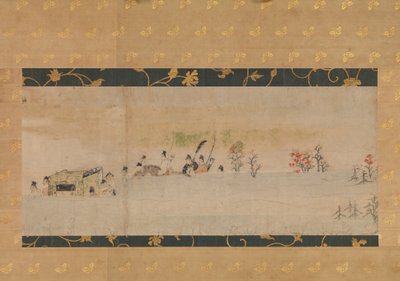 Sumiyoshi Sumiyoshi Monogatari Picture Scroll, 13. linia Tsury. autorstwa Unbekannt