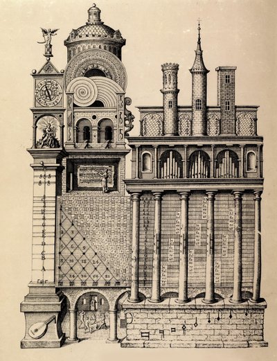 Świątynia Muzyki Roberta Fludda, 1617 autorstwa Unbekannt