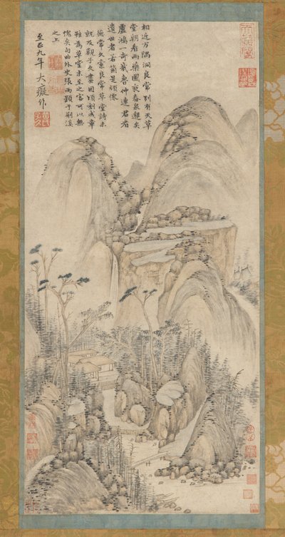 Chata kryty strzechą w Liangchang, XVII-XVIII wiek. autorstwa Unbekannt