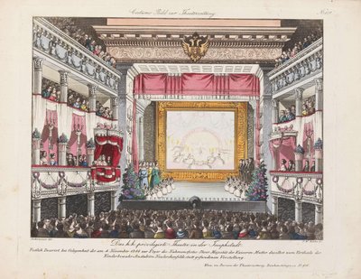 Teatr w Josefstadt, 1844. autorstwa Unbekannt