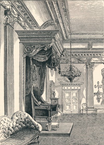 Sala tronowa Zamek w Dublinie, 1896 autorstwa Unbekannt