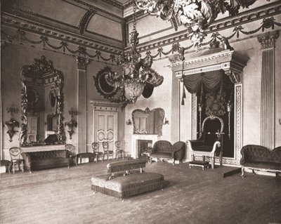 Sala tronowa, Zamek w Dublinie, Dublin, Irlandia, 1894. autorstwa Unbekannt