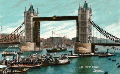 Tower Bridge, Londyn, ok. 1910 r. autorstwa Unbekannt