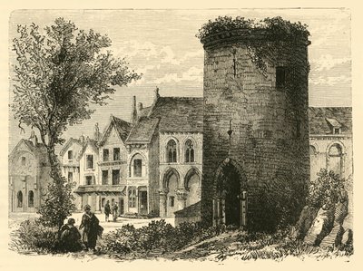 Wieża Louisa DOutremera w Laon zniszczona w 1831, 1890. autorstwa Unbekannt