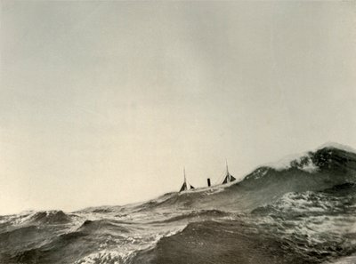 Parowiec holowniczy Koonya... na wzburzonym morzu, 1908, 1909 autorstwa Unbekannt