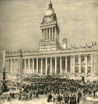 Ratusz: występ zespołu na świeżym powietrzu, 1898. autorstwa Unbekannt