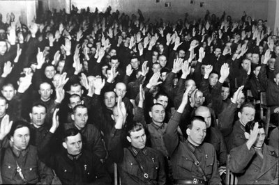 Proces Dwudziestu Jeden, Moskwa, ZSRR, 1938. autorstwa Unbekannt