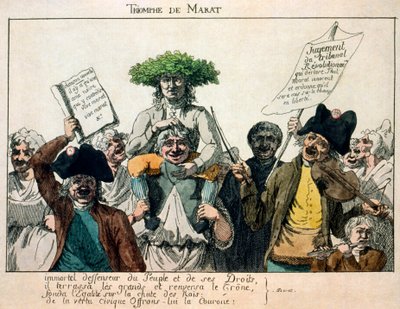 Triumf Marata, 1793 autorstwa Unbekannt