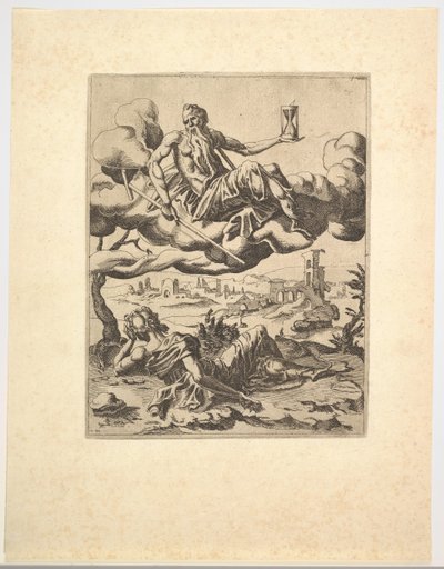 Triumf czasu z Triumfów Petrarki, ca. 1548-49. autorstwa Unbekannt
