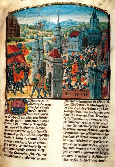 Wojna trojańska (miniatura) autorstwa Unbekannt