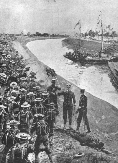 Kłopoty w Chinach, 1900-1901: Bluejackets w drodze do Tientsin, 1901. autorstwa Unbekannt
