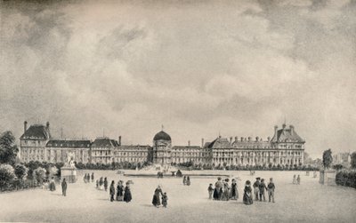 Pałac Tuileries z ogrodów, 1915 autorstwa Unbekannt