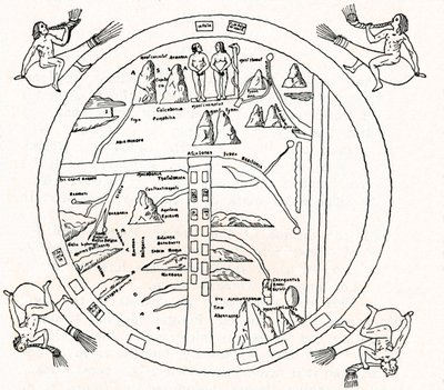 Mapa Turynu, VIII wiek, 1912 autorstwa Unbekannt