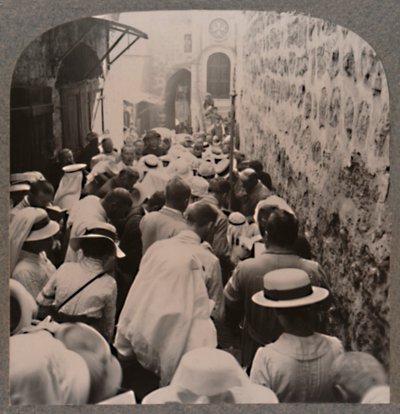 Via Dolorosa od Wieży Antonia do Bazyliki Grobu Świętego, ok. 1900 autorstwa Unbekannt