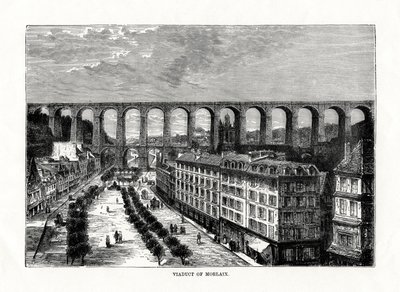 Wiadukt w Morlaix, Francja, 1879 autorstwa Unbekannt